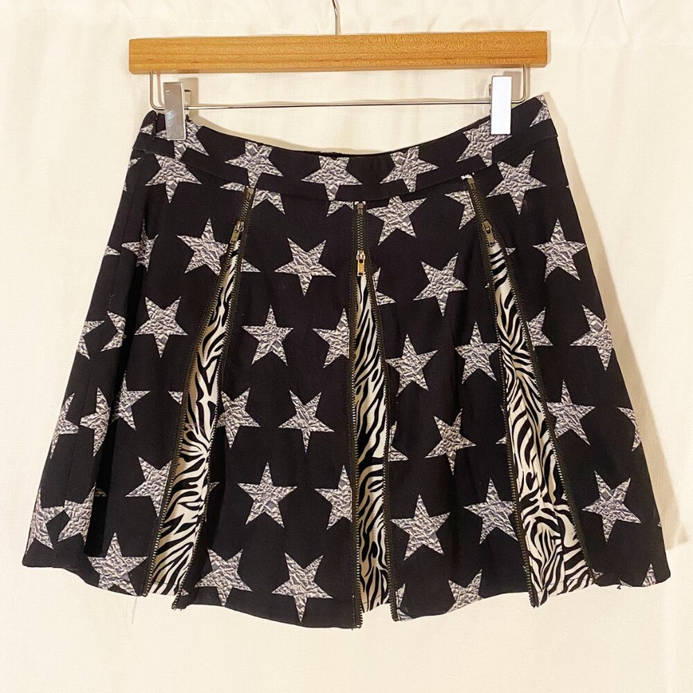 Blackmilk Clothing Printed Pleated Mini Skirt